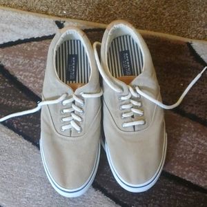 Tan Sperry shoes